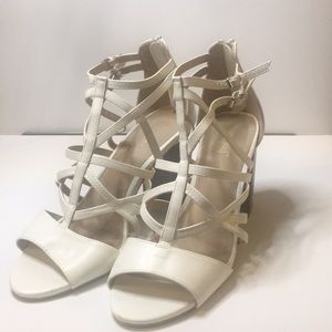 Whispering classy white heels